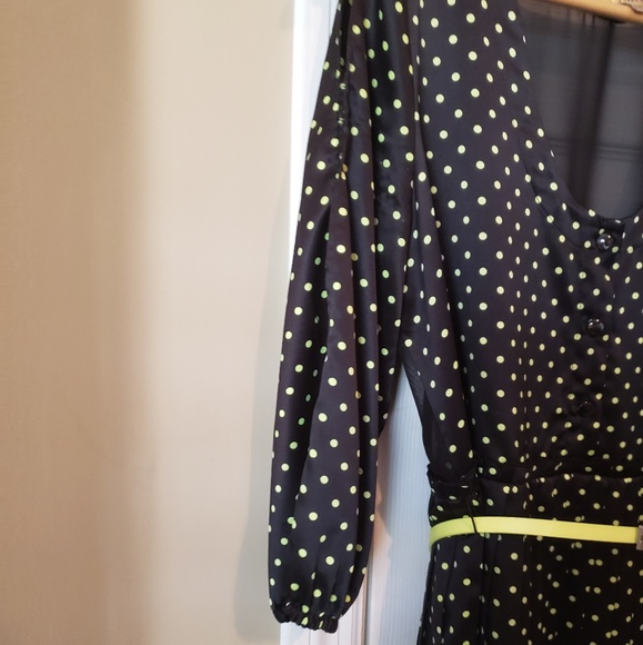 Princess Vera Wang Black Polka Jrs 5/Ladies Small - Picture 4 of 7